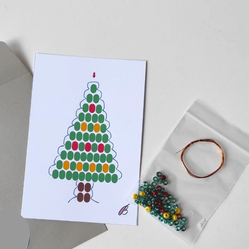 Adventní korálková stavebnice - 6 ks